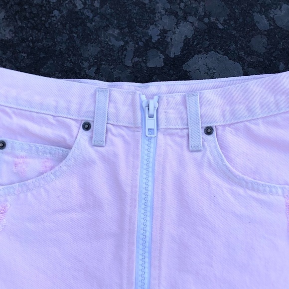 LF Carmar Beatrice Light Pink Distressed Skirt - Picture 5 of 9